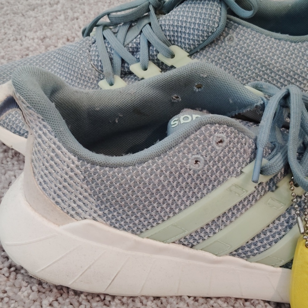 Adidas Sky Blue and White Sneakers - Picture 6 of 6